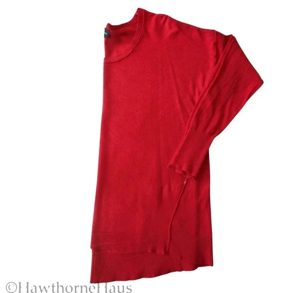 LANE BRYANT Christmas Red Knit Sweater Tunic Top Size 14/16   Pullover - Picture 1 of 6